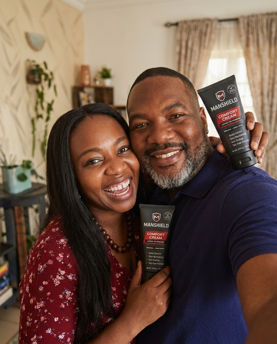 E.N. and wife with ManShield Comfort Cream