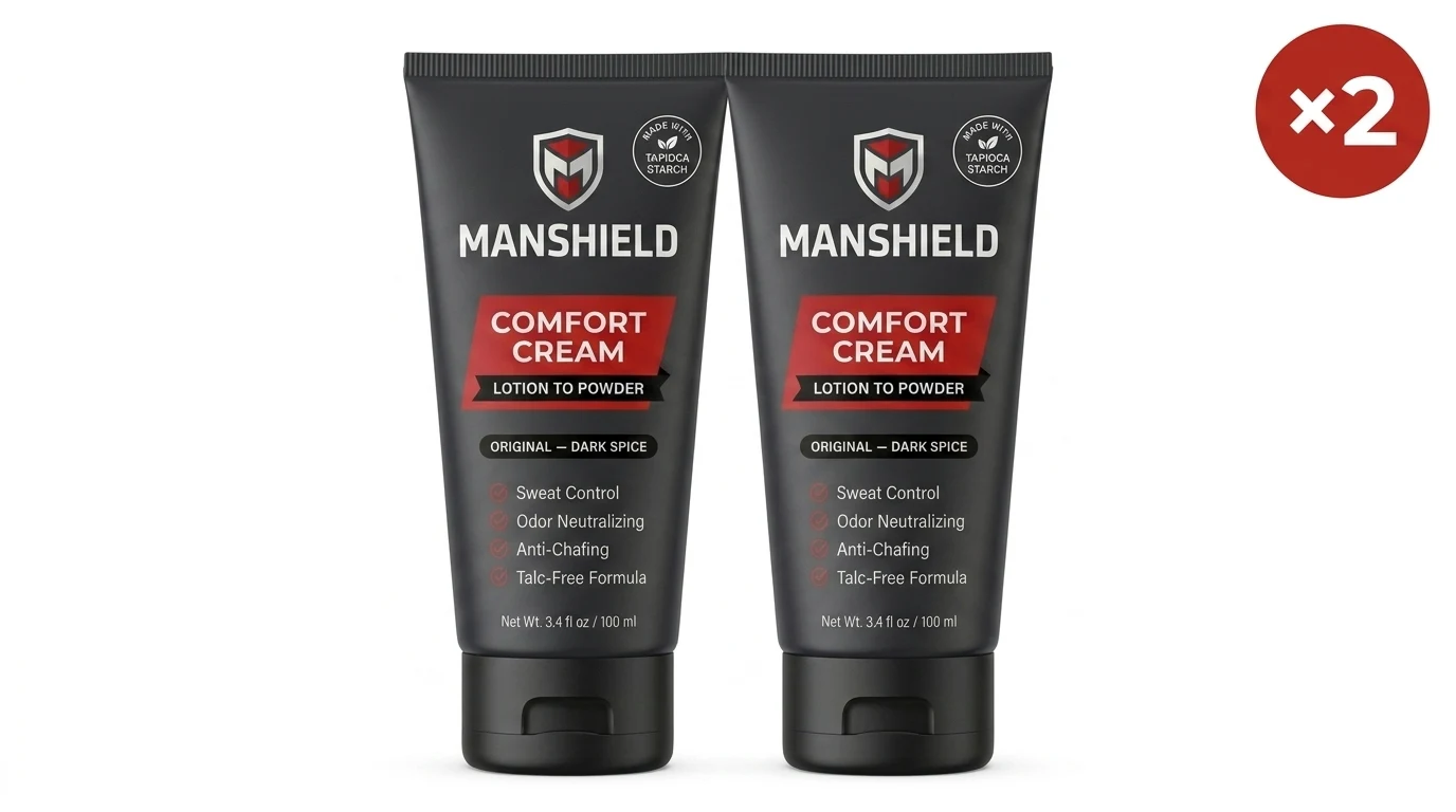 2 tubes of ManShield Comfort Cream
