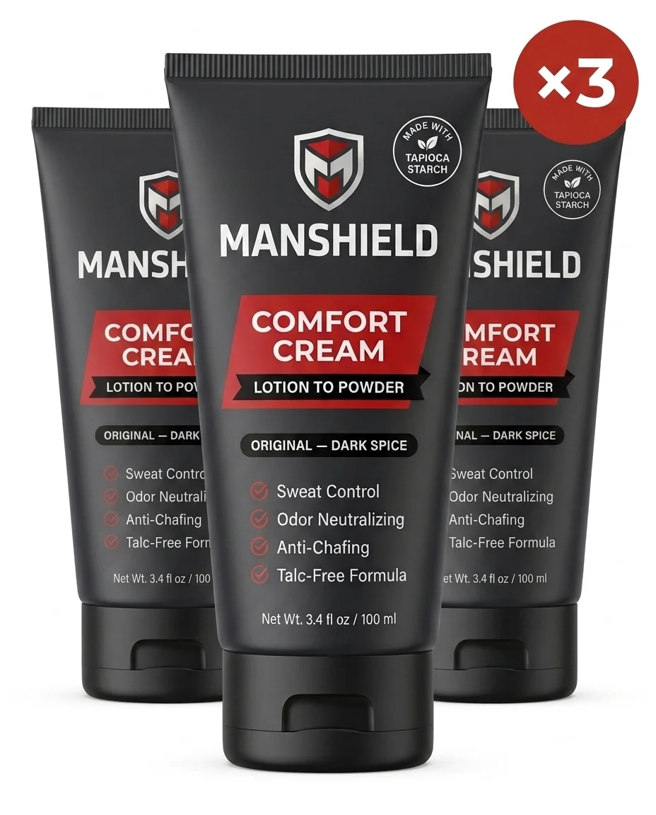 3 tubes of ManShield Comfort Cream